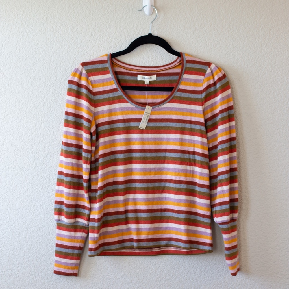 Madewell Long Sleeve Striped top NWT